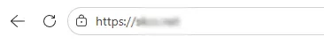 엣지 브라우저에서 HTTPS가 적용된 사이트 주소창 표시 예시